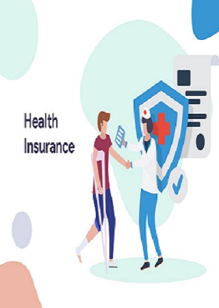 Health Insurance Security illustration. Modern flat design style for website and mobile website.Vector illustration